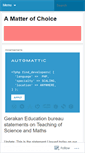 Mobile Screenshot of amatterofchoice.wordpress.com