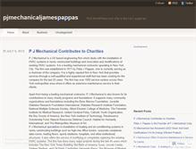 Tablet Screenshot of pjmechanicaljamespappas.wordpress.com