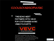 Tablet Screenshot of coolsoundsofmusic.wordpress.com