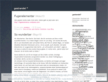 Tablet Screenshot of gestrandet.wordpress.com