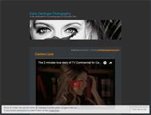 Tablet Screenshot of katiedehlingerphotography.wordpress.com
