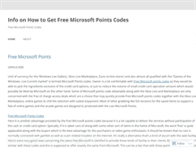 Tablet Screenshot of freemicrosoftpointscodesz.wordpress.com