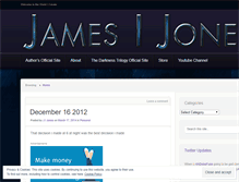 Tablet Screenshot of jamesijones.wordpress.com