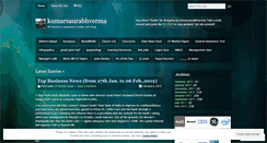 Desktop Screenshot of kumarsaurabhverma.wordpress.com