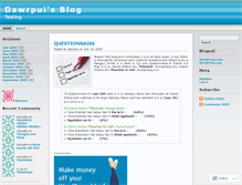Tablet Screenshot of dawrpui.wordpress.com