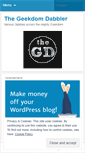 Mobile Screenshot of geekdomdabbler.wordpress.com
