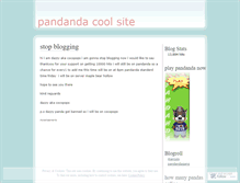 Tablet Screenshot of pandandaclub.wordpress.com