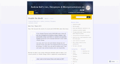 Desktop Screenshot of andrewboltliesdeceptionsonagw.wordpress.com