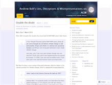 Tablet Screenshot of andrewboltliesdeceptionsonagw.wordpress.com