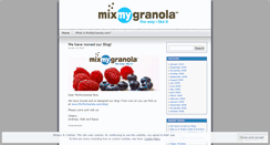 Desktop Screenshot of mixmygranola.wordpress.com