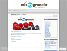 Tablet Screenshot of mixmygranola.wordpress.com