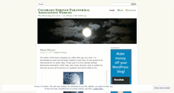 Desktop Screenshot of paranormalcoloradosprings.wordpress.com