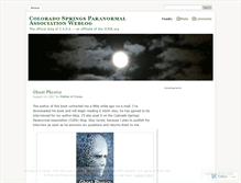 Tablet Screenshot of paranormalcoloradosprings.wordpress.com
