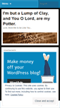 Mobile Screenshot of nothingbutsomeclay.wordpress.com