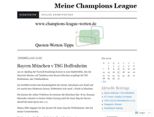 Tablet Screenshot of championsleaguewetten.wordpress.com