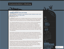 Tablet Screenshot of custombobble.wordpress.com