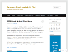 Tablet Screenshot of blackandgoldclub.wordpress.com