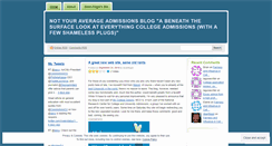 Desktop Screenshot of notjustadmissions.wordpress.com