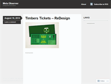 Tablet Screenshot of metaobserver.wordpress.com