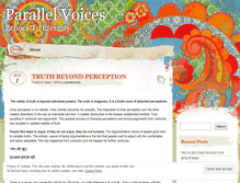 Tablet Screenshot of parallelvoices.wordpress.com