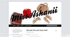 Desktop Screenshot of missashanii.wordpress.com