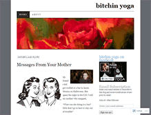 Tablet Screenshot of bitchinyoga.wordpress.com