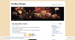 Desktop Screenshot of menushoppe.wordpress.com