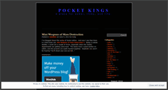 Desktop Screenshot of pocketkings.wordpress.com