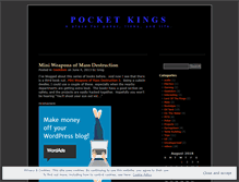 Tablet Screenshot of pocketkings.wordpress.com