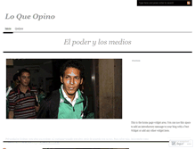 Tablet Screenshot of loqueopino.wordpress.com