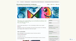 Desktop Screenshot of kindernevendienst.wordpress.com