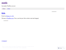 Tablet Screenshot of mutile.wordpress.com