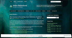 Desktop Screenshot of jethrobadenhorst.wordpress.com