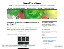 Tablet Screenshot of morefrommom.wordpress.com