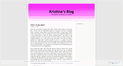 Desktop Screenshot of kristine.wordpress.com