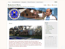 Tablet Screenshot of barangaymaya.wordpress.com