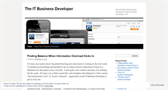 Desktop Screenshot of itbusinessdeveloper.wordpress.com