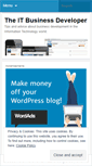 Mobile Screenshot of itbusinessdeveloper.wordpress.com