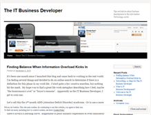 Tablet Screenshot of itbusinessdeveloper.wordpress.com