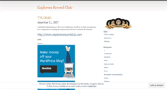 Desktop Screenshot of explorersrecordclub.wordpress.com
