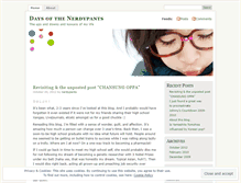 Tablet Screenshot of nerdypants.wordpress.com