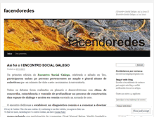 Tablet Screenshot of facendoredes.wordpress.com