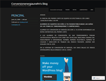 Tablet Screenshot of conversionenergiaunefm.wordpress.com