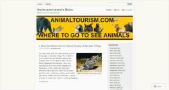 Desktop Screenshot of animaltourism.wordpress.com