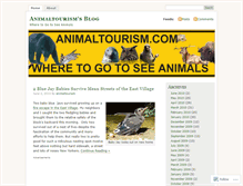 Tablet Screenshot of animaltourism.wordpress.com