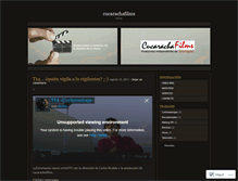Tablet Screenshot of cucarachafilms.wordpress.com