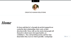 Desktop Screenshot of creativehuman.wordpress.com