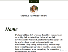 Tablet Screenshot of creativehuman.wordpress.com