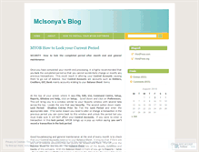 Tablet Screenshot of mclsonya.wordpress.com