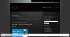 Desktop Screenshot of mattdelito.wordpress.com